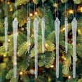 thumbnail image 2 of Old World Christmas 6.00In Frosty Glass Icicles St/6, Glass, Reflective Textured 34049, 2 of 4