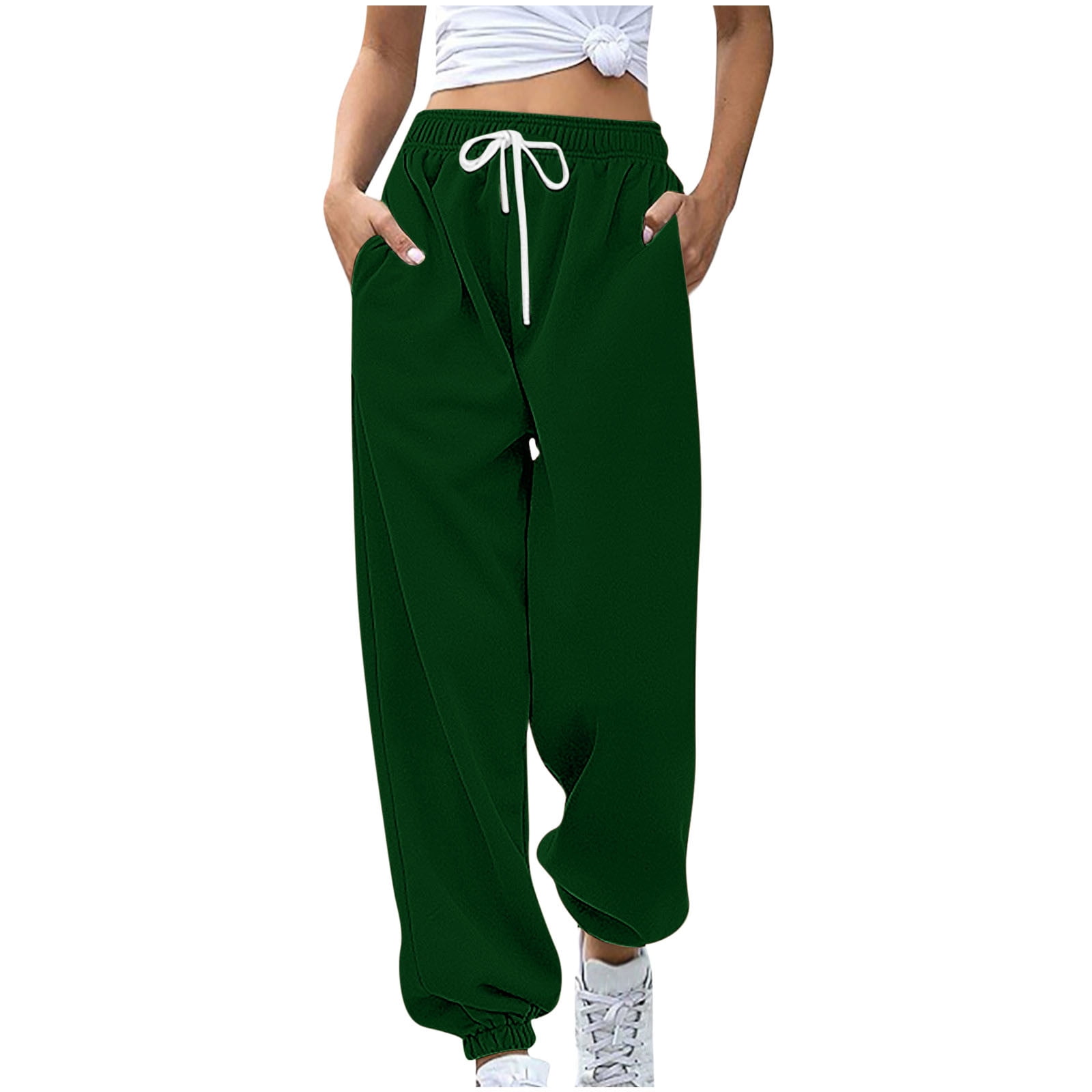 Women's Lounge High Waisted Sweatpants Drawstring Joggers Cinch