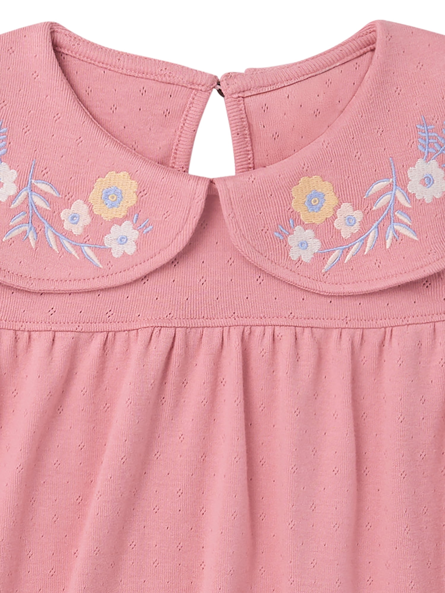 Modern Moments by Gerber Toddler Girl Peter Pan Collar Outfit Set, 2-Piece, Sizes 12 Months - 5T