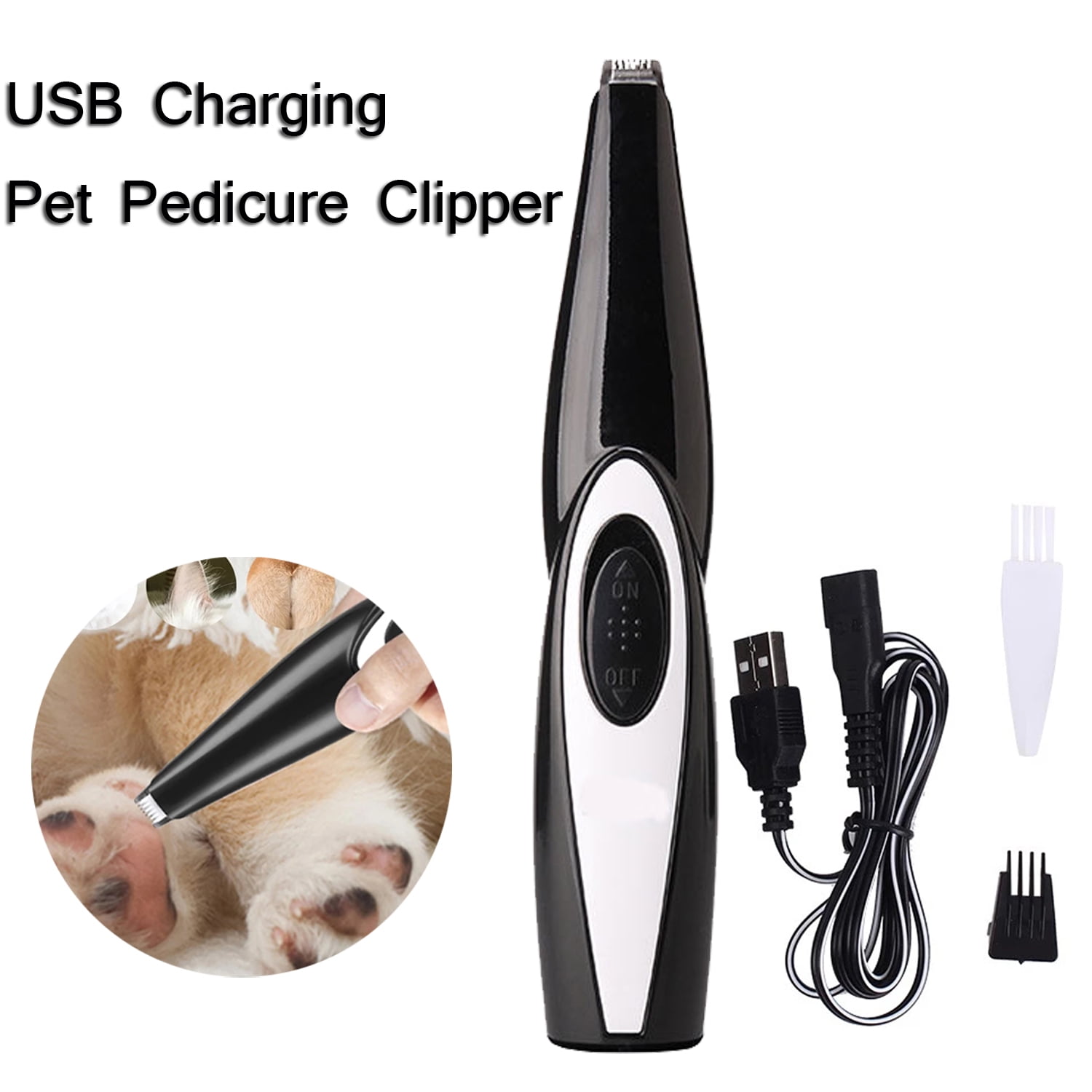 Professional Pet Clippers USB Rechargeable Silent Hair Trimmer Ideal