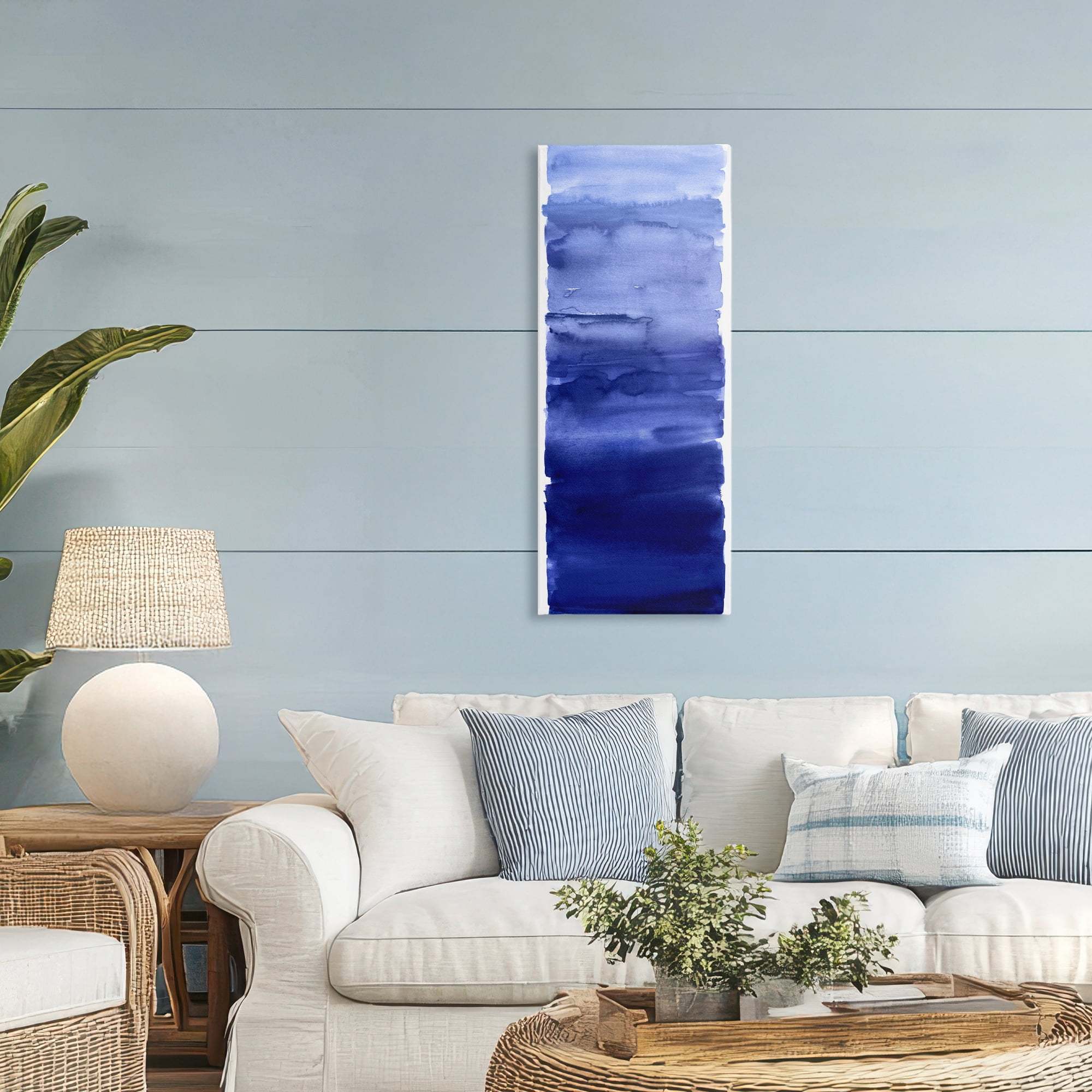 Stupell Industries Indigo Blend Gradient Canvas Wall Art, design by Allie Corbin