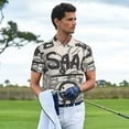 thumbnail image 4 of Lsque The Binding of Isaac Pattern Golf Shirts for Men Dry Fit Print Moisture Wicking Performance Short Sleeve Polo Shirt-X-Large, 4 of 7