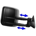 thumbnail image 3 of DNA Motoring TWM-022-T222-BK-R For 1992 to 1999 Chevy Tahoe / GMC Yukon Manual Adjustment Tow Towing Mirror (Right / Passenger), 3 of 6