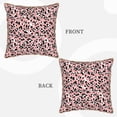 thumbnail image 3 of Haiem Cow Animal Skin Print Velvet Soft Solid Decorative Square Throw Pillow Covers Set with Elegant Piping Christmas Cushion Case for Sofa Bedroom Car-18"x18", 3 of 8