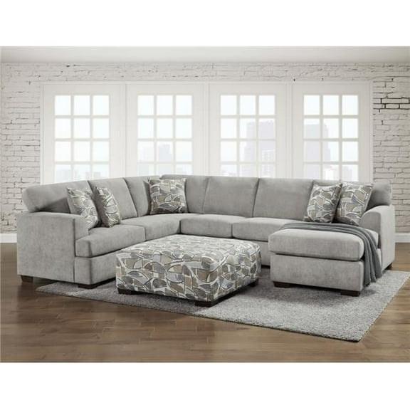 Neo Living NL752-GRAY Myra Chaise Sectional, Gray