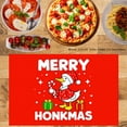 thumbnail image 2 of JOOCAR Merry Honkmas Duck Christmas Holiday Design Linen Table Mats Set of 4 for Home Kitchen Table Decor 12x18 inch, 2 of 5