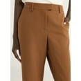 thumbnail image 4 of Scoop Women's Ultimate Crepe Mid Rise Straight Leg Stove Pipe Pants, 32" Inseam, Sizes XS-XXL, 4 of 5