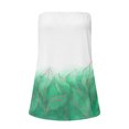 thumbnail image 2 of Gibobby Mujeres Pringting sin tirantes Bandeau Tank Casual sin mangas verano vacaciones suelta vacaciones Top camisa blusa mujeres Top(Verde,CH), 2 of 4