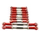 thumbnail image 1 of Varilla de tracción Bewildely 9 piezas Servo enlace de dirección para 1/10 WLtoys K949 RC Car rojo, 1 of 6