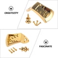 thumbnail image 4 of 1 Set Metal Triangle Mandolin Tailpiece Parts Compatible with 8 String Arched Top Mandolin, 4 of 9