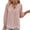 Pink, variant on IROINNID Womens Long Sleeve V-Neck Shirts Summer Solid Color Chiffon Tops,Navy