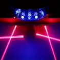 thumbnail image 1 of QJUHUNG Bicycle LED Tail Light with 5 LED Lights and 2 Laser Beams - ABS Material  Seatpost Installation  Battery Powered Does Not Include AAA Batteries  Suitable for 36V or Below, 1 of 7