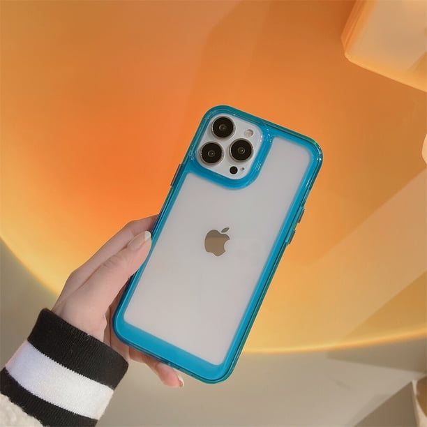 Funda transparente acrílica de lujo para iPhone 11 12 13 14 Pro Max Mini X Xs Max Xr 7 8 Plus SE 2 3 funda transparente de cristal parachoques duro Tan Jianjun unisex