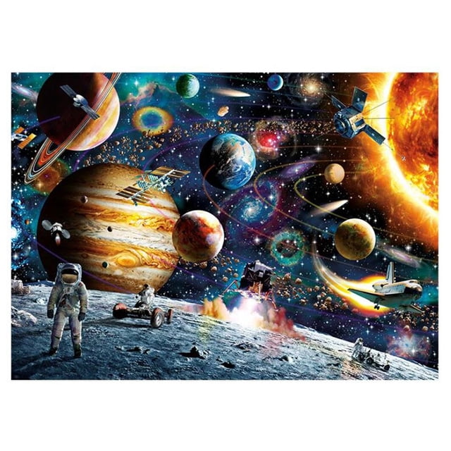 Diamante pintura espacio ultraterrestre vista hecha a mano taladro completo hogar diy arte de la par Abanopi Pintura Diamante