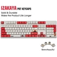 thumbnail image 1 of Capas de teclas japonesas, teclado personalizado de perfil XDA para teclados mecánicos, conjunto de teclas 108 completo con extractor de teclas (Izakaya teclas), 1 of 2