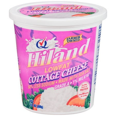 Hiland Low Fat Cottage Cheese Less Sodium 24 Oz Walmart Com