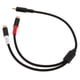 thumbnail image 1 of unbranded Cable Divisor De Audio Para Subwoofer Y Altavoces Con Conector Metálico Negro, 1 of 8