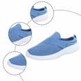 thumbnail image 6 of VeFlora Women's On Backless Mule Sneakers, Breathable Knit Platform Walking Shoes, Comfortable Arch Support Casual Non- Orthopedic Shoes for Everyday(Blue/36), 6 of 9