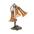 thumbnail image 2 of 16" High Amber Tiffany Pond Lily 3 Light Accent Lamp, 2 of 2