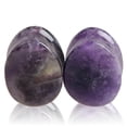 thumbnail image 1 of Stone water drop auricle 5-25mm ear extender piercing jewelry----19mm amethyst--Product code 77573 19mm amethyst, 1 of 4