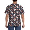 thumbnail image 3 of Vsdgher Cute Puppy Print Men's Dry Fit Mesh Athletic Shirts Moisture Wicking Tennis T-Shirt Tops, 3 of 9