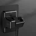 thumbnail image 4 of Soporte de ducha de mano montado en la pared, gancho de cabezal de ducha ajustable de 360° 12 × 8 cm, plástico ABS, no requiere taladrar, soporte de ducha de mano montado en la pared negro sobre duch TUNC Sencillez, 4 of 5