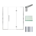 thumbnail image 2 of Transolid EHTF72307610C-T-BS Elizabeth 76" High X 72" Wide Hinged Semi Frameless Shower, 2 of 7