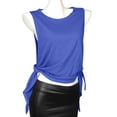 thumbnail image 3 of BiZtdJrK Débardeurs Tendance pour Femmes, Sans Manches, Col Rond, Légers, Amples, pour Gym, Sport, Bleu, Taille Unique, 3 of 9