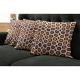thumbnail image 2 of Ambesonne Abstract Throw Pillow Cover 4 Pack, Circles Curvy Lines, 18", Multicolor, 2 of 6