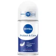 thumbnail image 2 of NIVEA Protect & Care Roll-On Deodorant, 72H Protection, 0% Alcohol, Freshness, Gentle Underarm Skin Care, 50ml, Dermatologist Tested, Pack of 3, 2 of 5