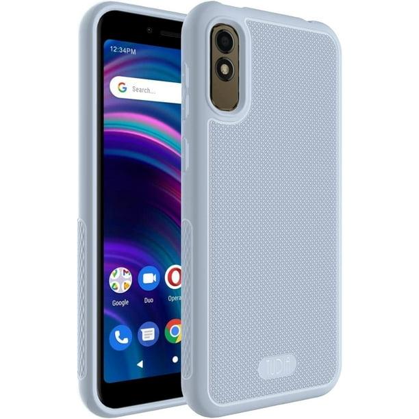 TUDIA Funda para Teléfono LINNGrip BLU C5L Max, Antigolpes, Antideslizante, Fina y Protectora - Azul Claro