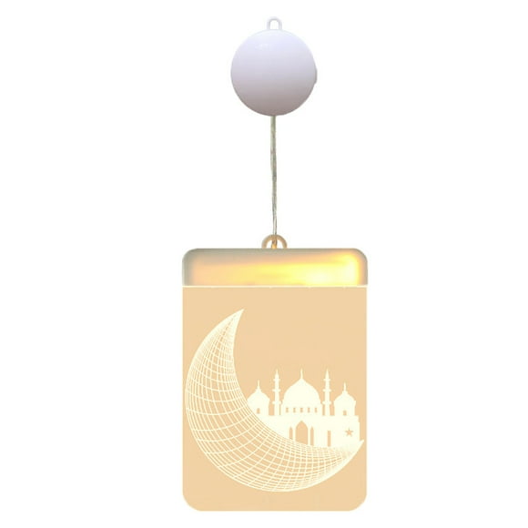 Ambient Light, Battery Operated Lamps for Tables Cordless Decorative Lights Bar Night Market Acrylic Muslim Luminous Lights Decorative Lamps for Home Decor Unique Lamps Aesthetic Lamp