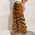 thumbnail image 4 of Tiger Straight Pants Modern Animal Print Sexy Wide Leg Pants Womens Big Size Streetwear Custom Trousers, 4 of 6