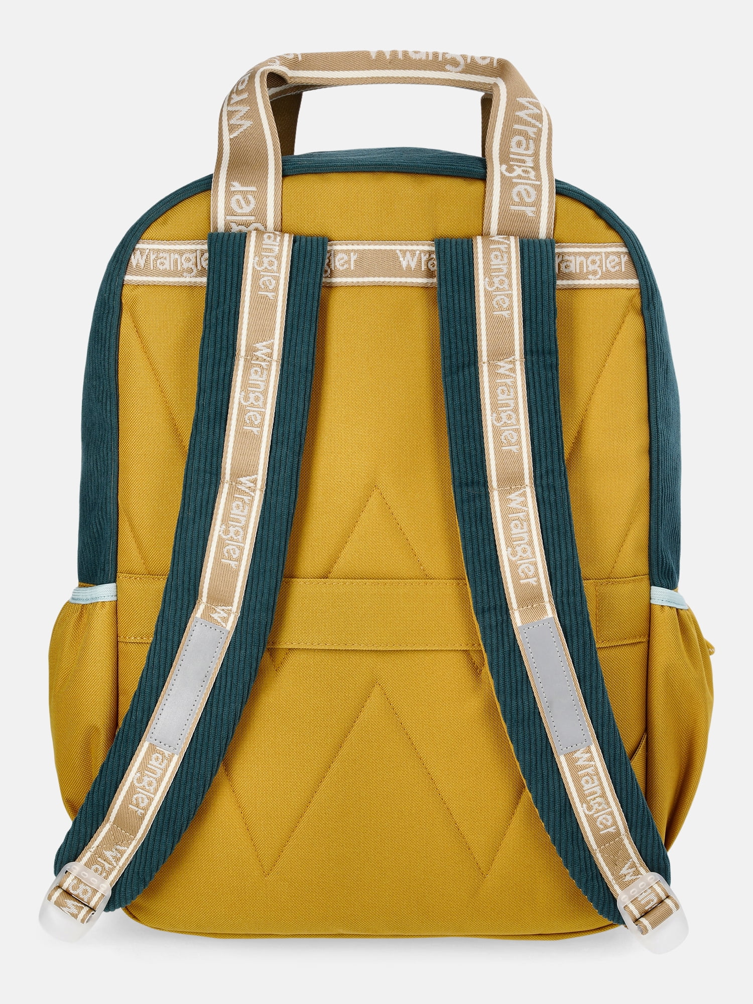 Wrangler Unisex 17" Golden Color Block Backpack, Gold