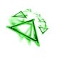 thumbnail image 4 of Boomerang WAHU Aeroflyt Triblade verde de vuelo rápido, 4 of 4