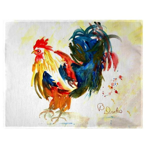 Betsy Drake PM1382 14 x 18 in. Colorful Rooster Place Mat - Set of 4