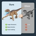 thumbnail image 3 of VERTOY Juguetes de dinosaurios con control remoto para niños de 3-5 4-7 8-12 años - Ideas realistas de regalos de T-Rex grandes para niños RC Walking Dino con sensor táctil de luz rugiente, 3 of 9