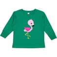 thumbnail image 3 of Inktastic Cute Flamingo, Baby Flamingo, Pink Flamingo, Bird Girls Long Sleeve Toddler T-Shirt, 3 of 5