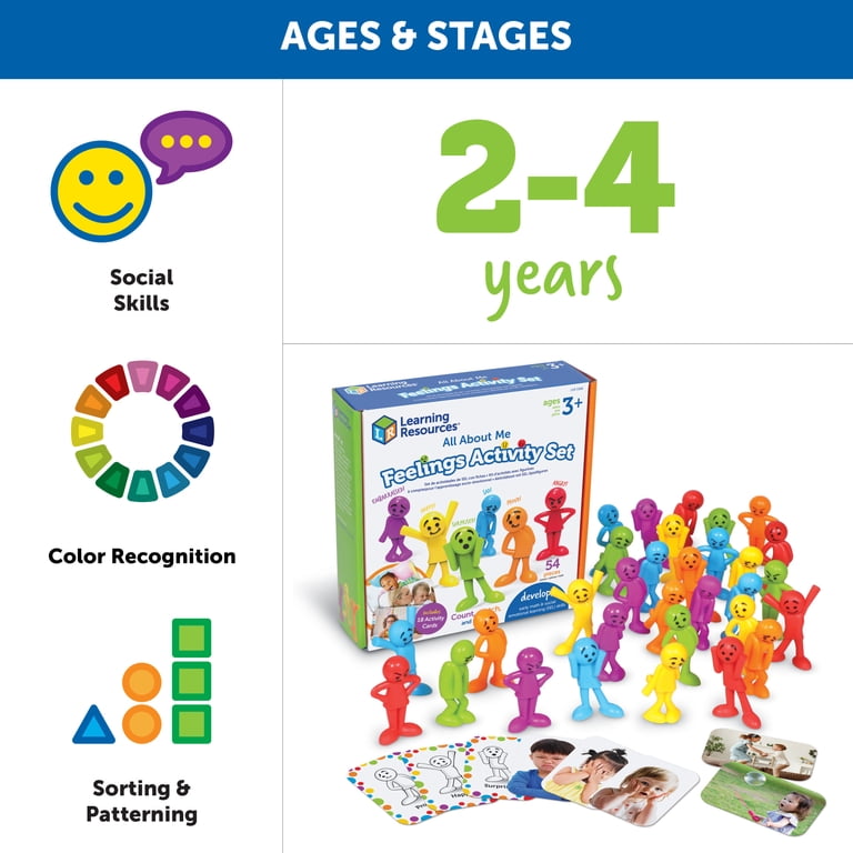 Learning Resources Playfoam Shape & Learn Émotions – Jeu Sensoriel Et Éducatif Dès 3 Ans, 26 Activités