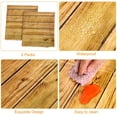 thumbnail image 3 of 2 Pieces Wood Table Cloth Brown Wood Grain Tablecloth Party Wood Grain Tablecover Rectangular Table Covers for Kitchen Dining Room, Barbecue Party Decoration (51.2 x 108.3 Inch), 3 of 7