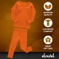 thumbnail image 5 of Elowel Pajama Set for Women and Men 2 Pack 100% Cotton Adult PJs Orange Size XS, 5 of 7