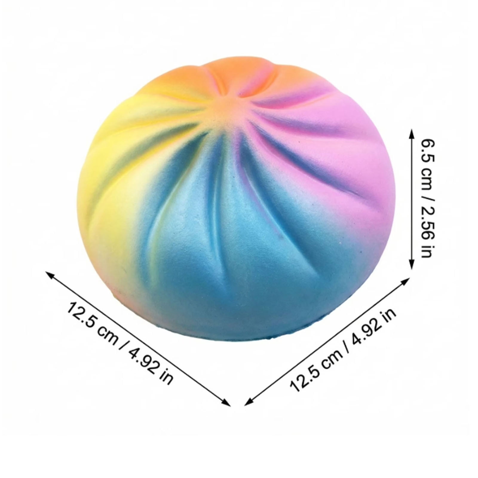 Steamed Bun Slow Rising Scented Stress Relief Fidget Soft Pu Squeeze Adult Office Desk Home Decorative Kawaii Rainbow Cute Accessory Decor