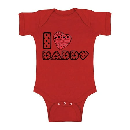 

Awkward Styles I Love Daddy Bodysuit Red Heart One Piece Best Dad Ever Newborn Babies Clothes Love Bodysuit I Love Daddy Baby Girl Clothing I Love Daddy Baby Boy Clothes Kids Birthday Gifts