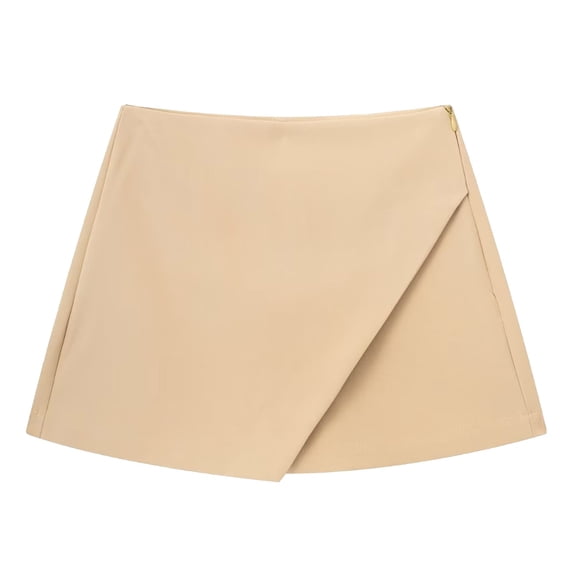 Bibifish Womens High-Waist A-Line mini Skirts High Waist Pleated Flowing Casual Soft Stretchy Comfort Daily Outing Skirts