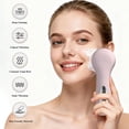 thumbnail image 3 of Osfvolr  Cleansing Brush, 2-in-1 Silicone Face Scrubber with Heat Massage, Waterproof Electric Face Brush for Women, 3 of 6