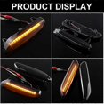 thumbnail image 2 of 2x Dynamic Flash LED Turn Signal Light Side Turn Signal Marker Light Car Accessories Compatible with Mini Cooper R60 Countryman R61 Paceman, 2 of 5