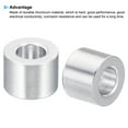thumbnail image 4 of Uxcell 0.17" ID x 0.31" OD x 0.24" L Round Aluminum Spacer Fit for M4 Screw Bolts 10 Pack, 4 of 5
