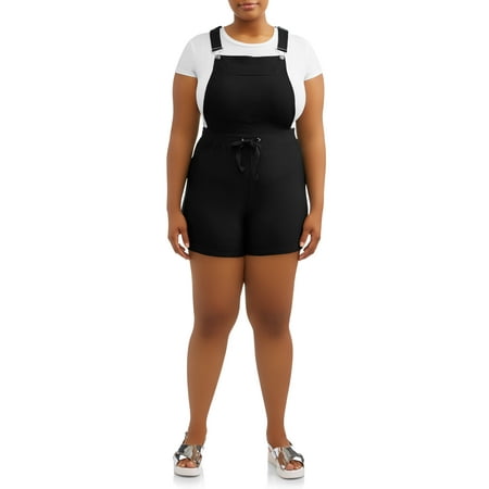 - Juniors' Plus Size Peached Shortalls