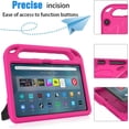 thumbnail image 4 of SUPNICE Kids Case for Fire Max 11 Tablet (13th Generation, 2023 Release), Fire Max 11 Tablet Case, Shockproof Lightweight Hanle Stand Case for All-New Amazon Kindle Fire Max 11 Tablet - Pink, 4 of 7