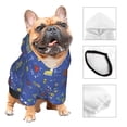 thumbnail image 3 of Fotbe New-York City Sudadera con Estampado para Perros Pequeños – Suéter con Capucha para Mascotas, Tela Suave de Forro Polar con Bolsillo-X-Small, 3 of 7